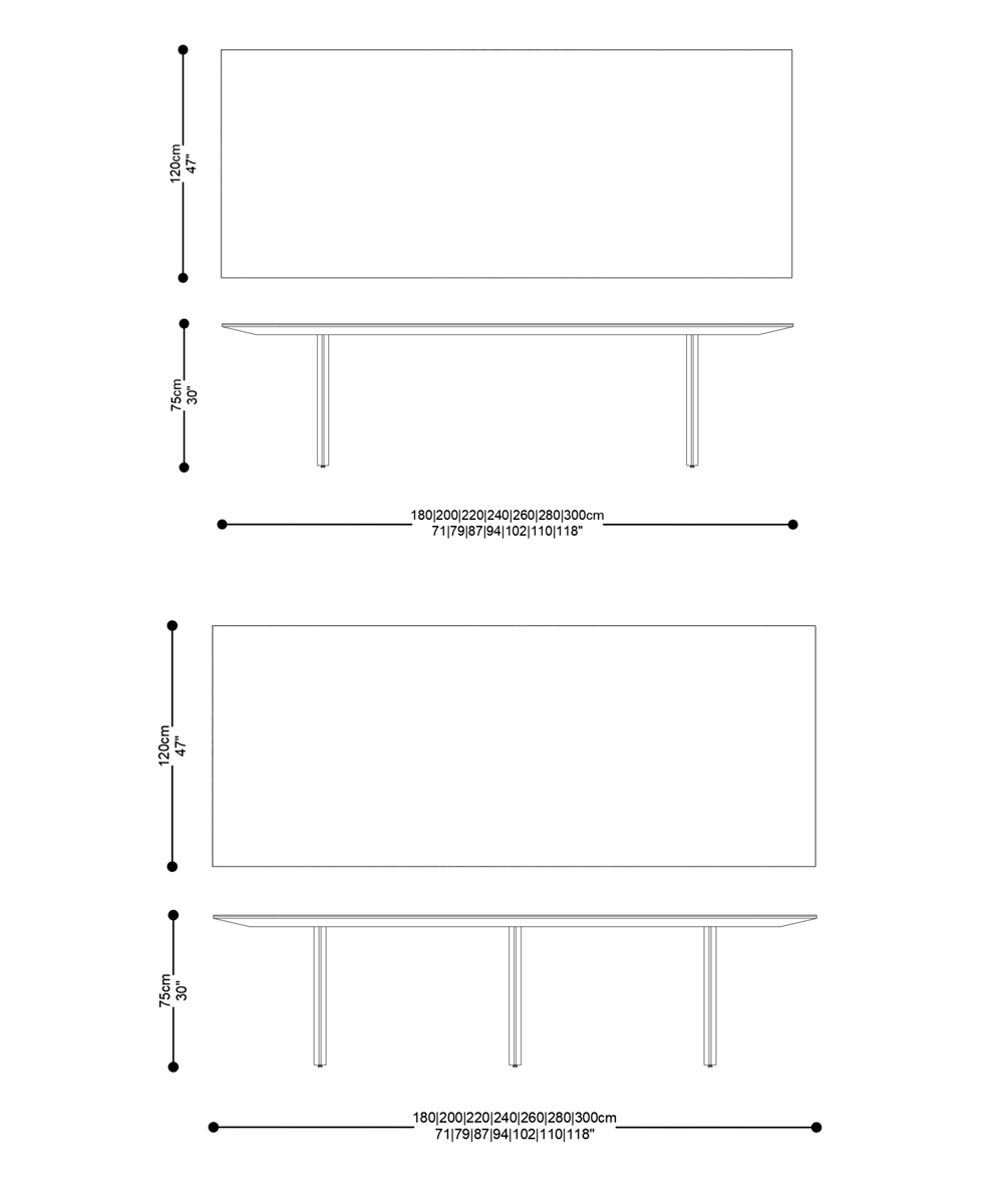 Image of the complete dimensions of the product